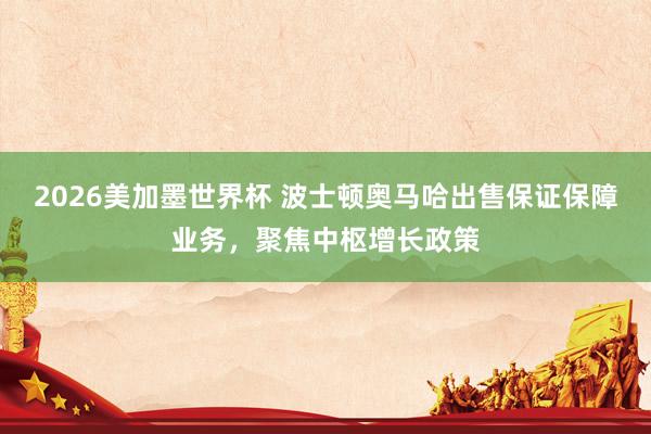 2026美加墨世界杯 波士顿奥马哈出售保证保障业务，聚焦中枢增长政策