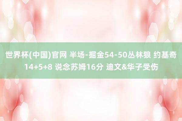 世界杯(中国)官网 半场-掘金54-50丛林狼 约基奇14+5+8 说念苏姆16分 迪文&华子受伤