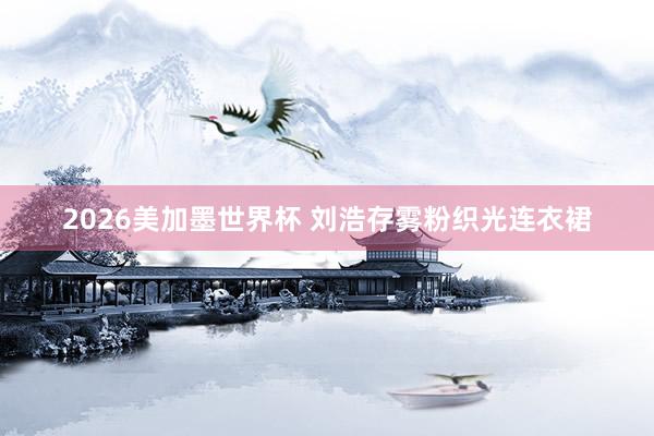 2026美加墨世界杯 刘浩存雾粉织光连衣裙