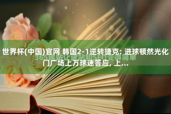 世界杯(中国)官网 韩国2-1逆转捷克: 进球顿然光化门广场上万球迷答应, 上...