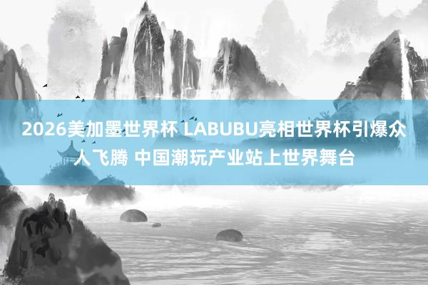 2026美加墨世界杯 LABUBU亮相世界杯引爆众人飞腾 中国潮玩产业站上世界舞台